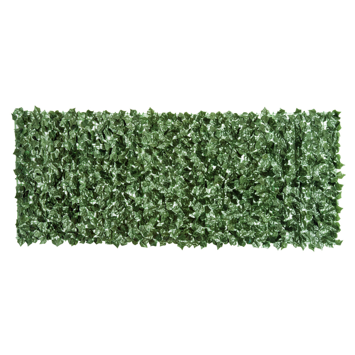 easycomfort rotolo di siepe artificiale per balcone e giardino in pe anti uv con foglie verde scuro 240x100cm