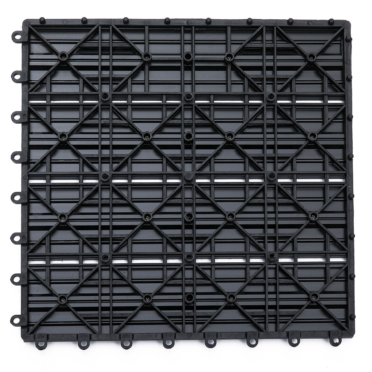 easycomfort easycomfort piastrelle da giardino incastrabili set da 11 mattonelle per esterno pavimentazione giardino grigio 30x30x2.2cm