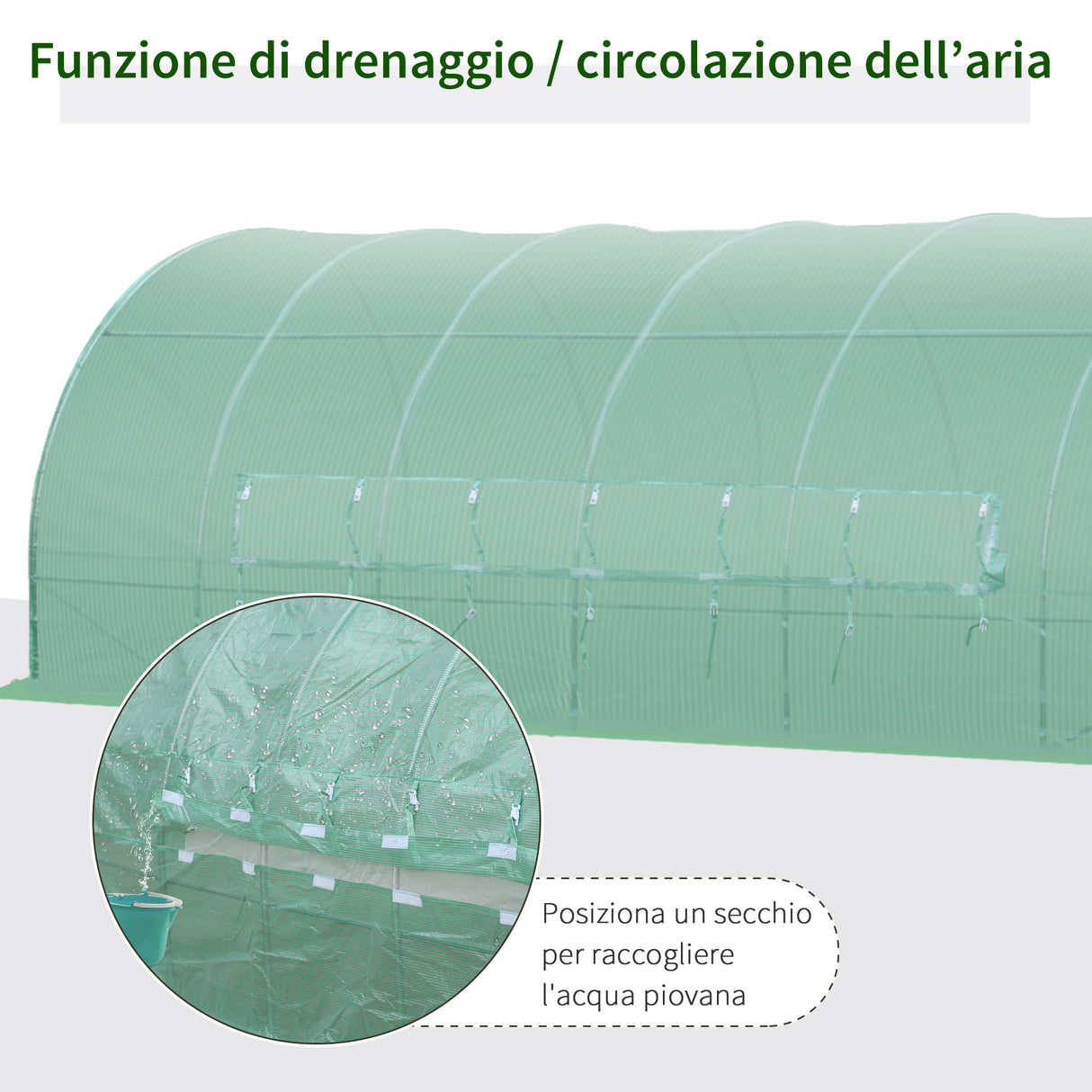 easycomfort easycomfort serra da giardino a tunnel per coltivazaione piante in pe 600300200cm ean 8054144133676