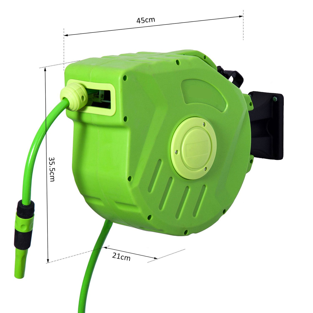 easycomfort easycomfort rullo avvolgitubo a parete portatile con riavvolgimento automatico 15 metri