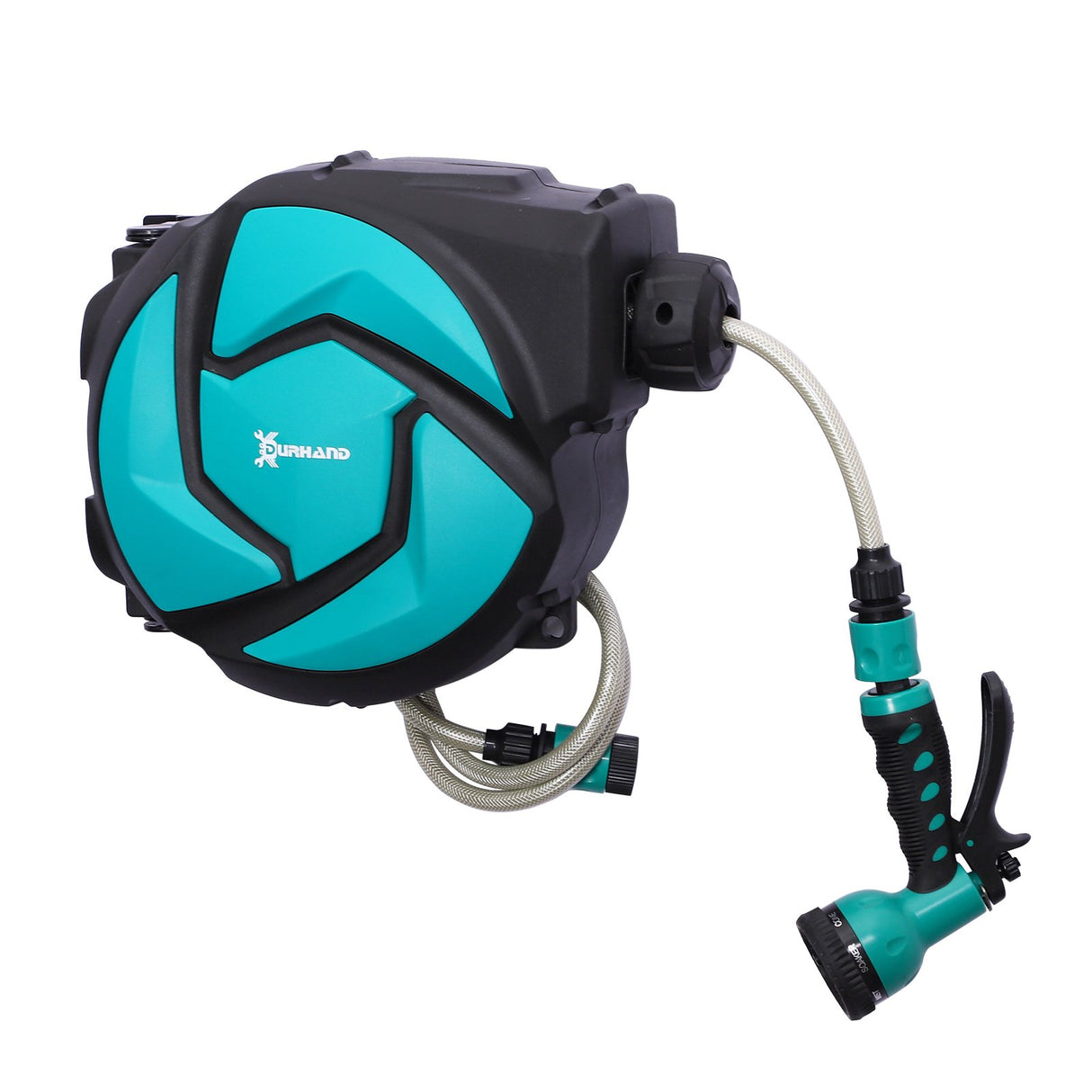 easycomfort easycomfort avvolgitubo da giardino automatico fissaggio a parete orientabile con tubo da 10m 29 5 x 16 5 x 33