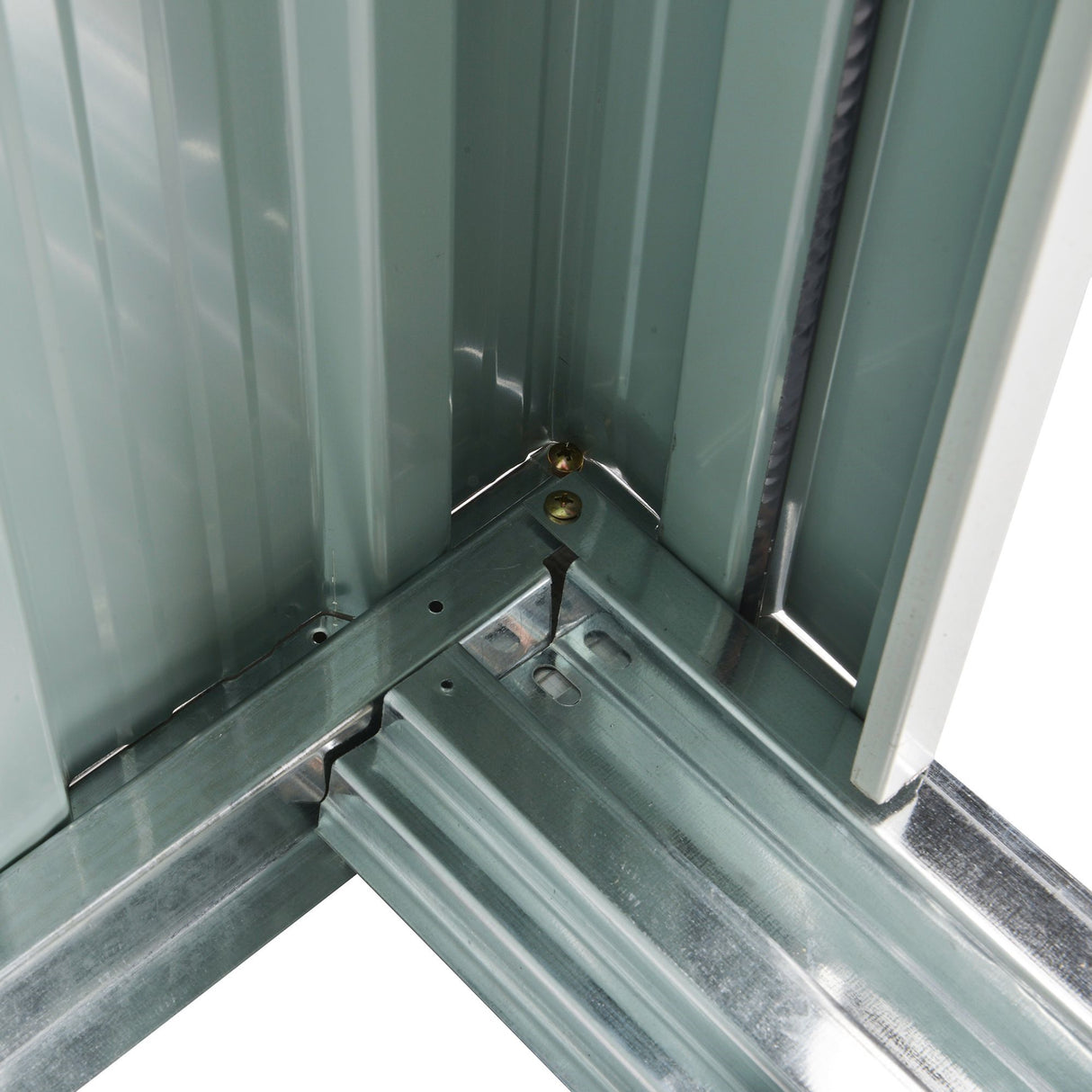 easycomfort easycomfort casetta porta attrezzi 1 porta scorrevole tetto inclinato acciaio nero