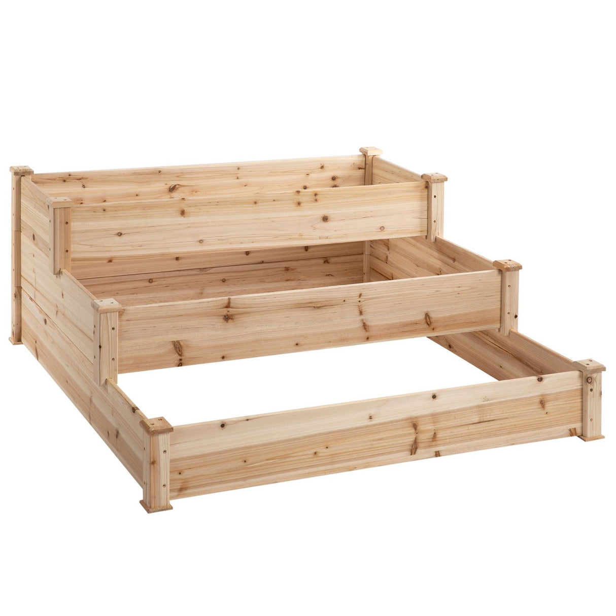 easycomfort easycomfort lettino per orto rialzato 3 livelli fioriera in legno per piante