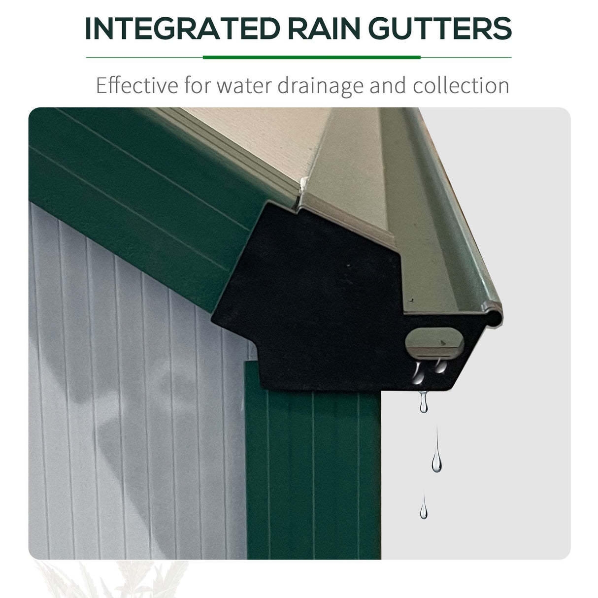 easycomfort serra da giardino in policarbonato metallo e alluminio anti uv e antivento 244x500x216cm verde