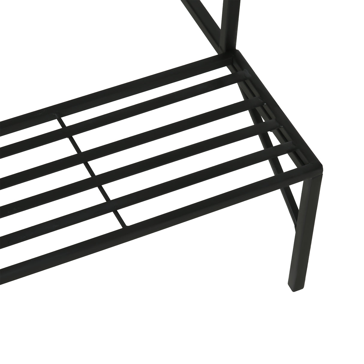 easycomfort easycomfort scaffale portapiante con 3 ripiani e pannello verticale per piante rampicanti in metallo nero