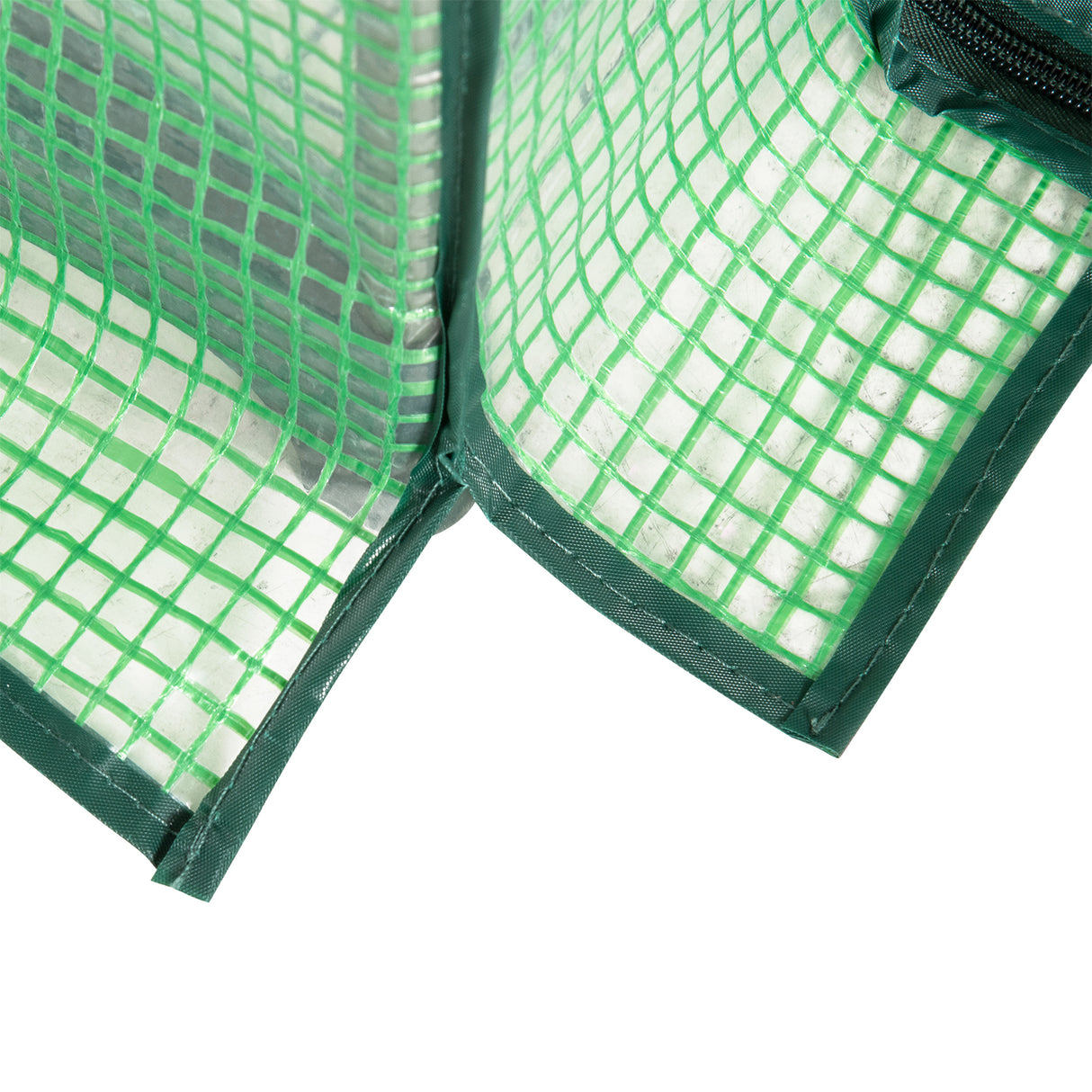 easycomfort serra da giardino con ripiani in metallo copertura in pe e porta avvolgibile 80x49x160cm verde