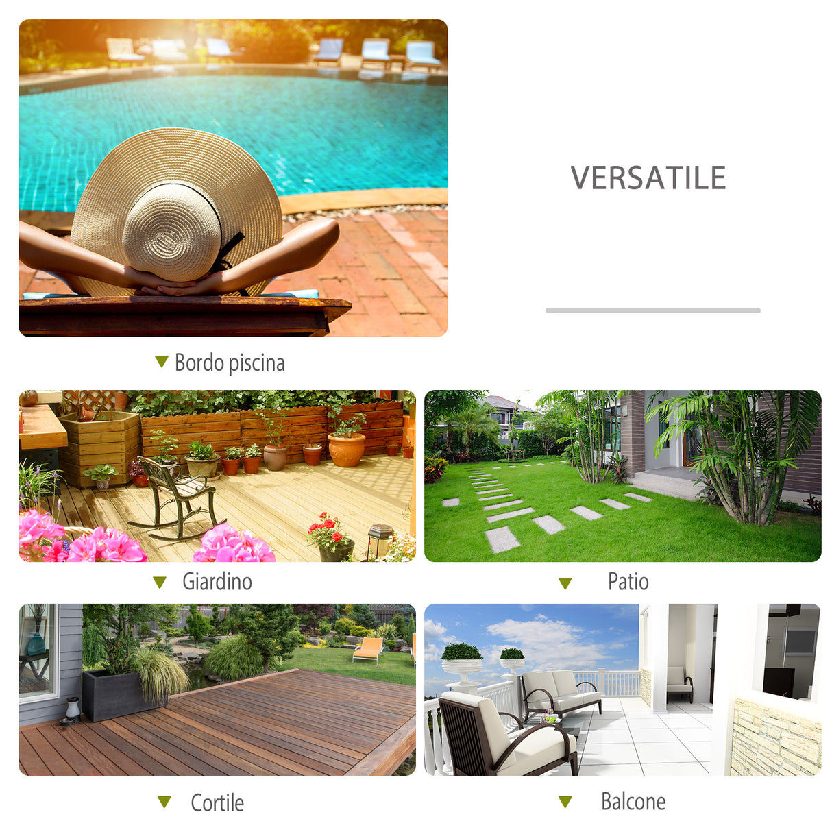 easycomfort easycomfort sedia a dondolo in texilene zero gravity grigio 154x80x84cm