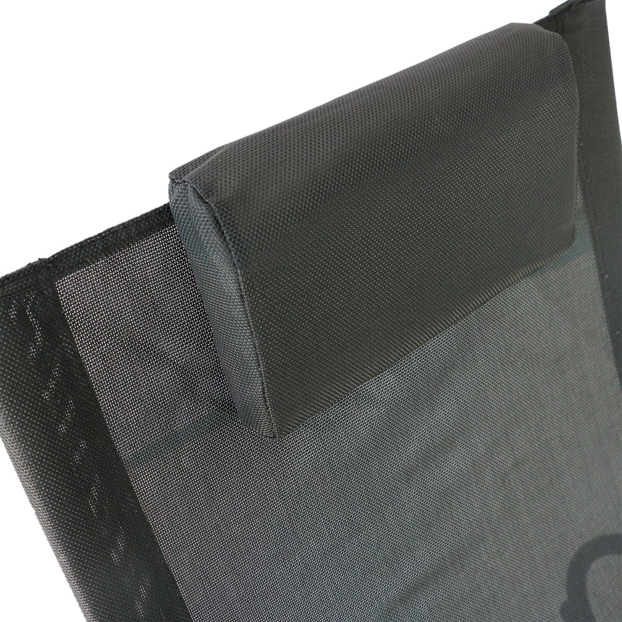 easycomfort easycomfort sdraio dondolo da esterno telaio in acciaio rivestimento in textilene nero