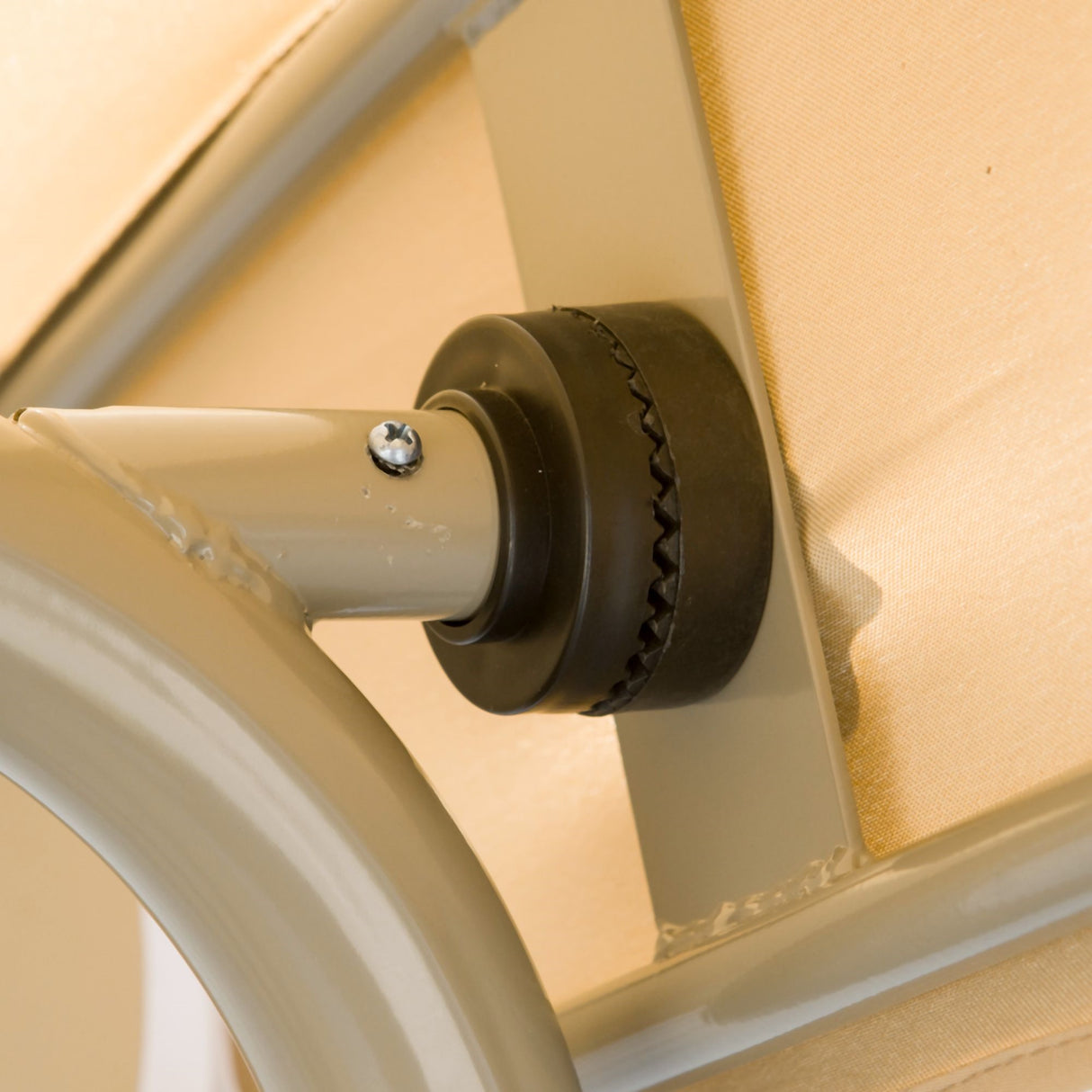 easycomfort easycomfort dondolo da giardino 3 posti in acciaio con tetto regolabile cuscini e braccioli 172x110x156cm