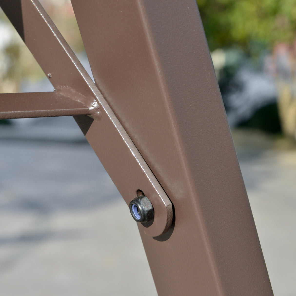 easycomfort dondolo da giardino 2 posti con tettuccio regolabile e seduta traspirante 147x125x170cm