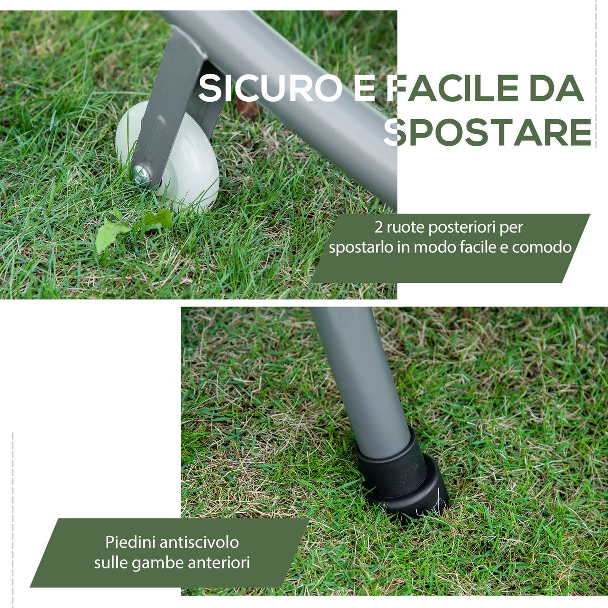 easycomfort easycomfort lettino sdraio prendisole matrimoniale con tettuccio regolabile crema