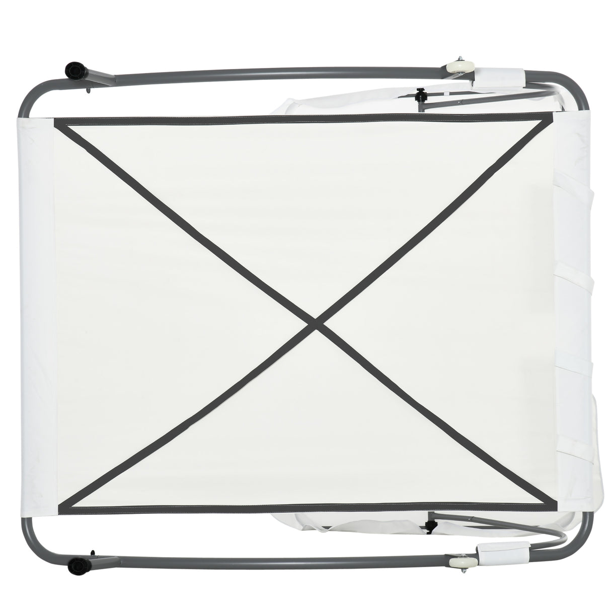 easycomfort easycomfort lettino sdraio prendisole matrimoniale con tettuccio regolabile crema