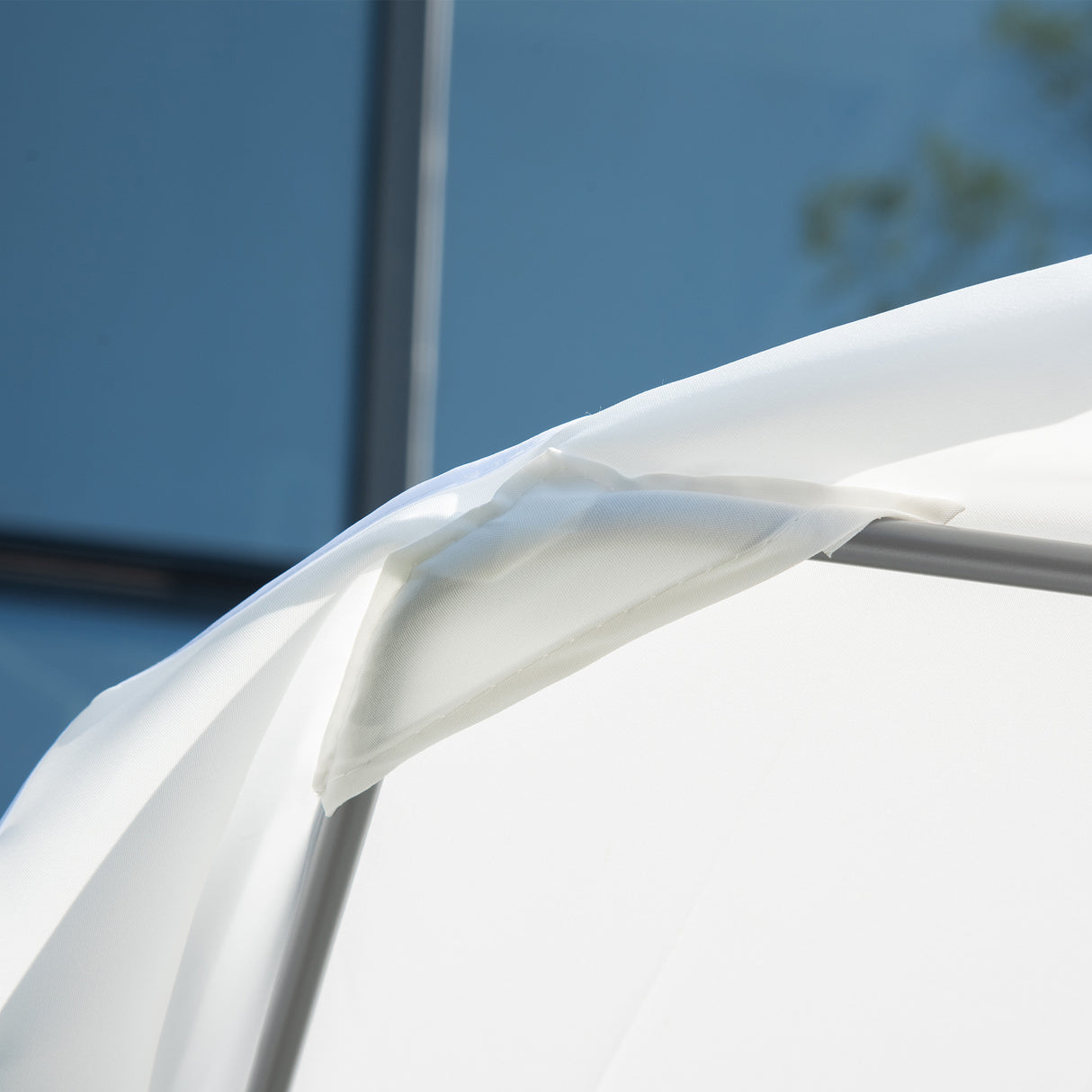 easycomfort easycomfort lettino sdraio prendisole matrimoniale con tettuccio regolabile crema