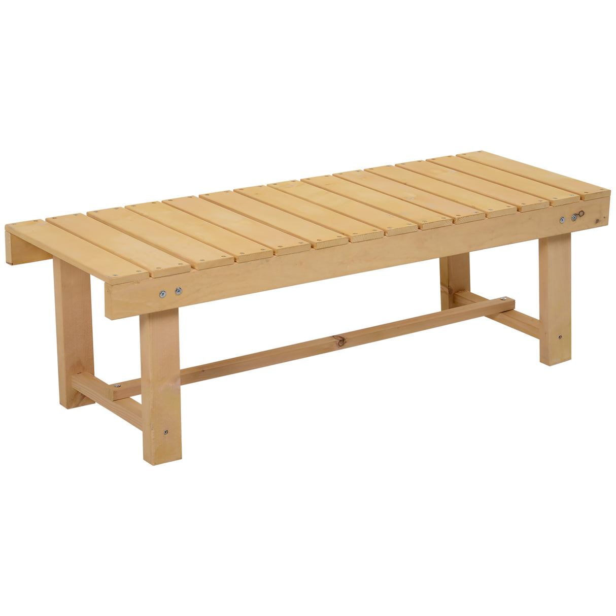 easycomfort easycomfort panchina da esterni impermeabile 2 posti in legno di abete 110x38x35cm