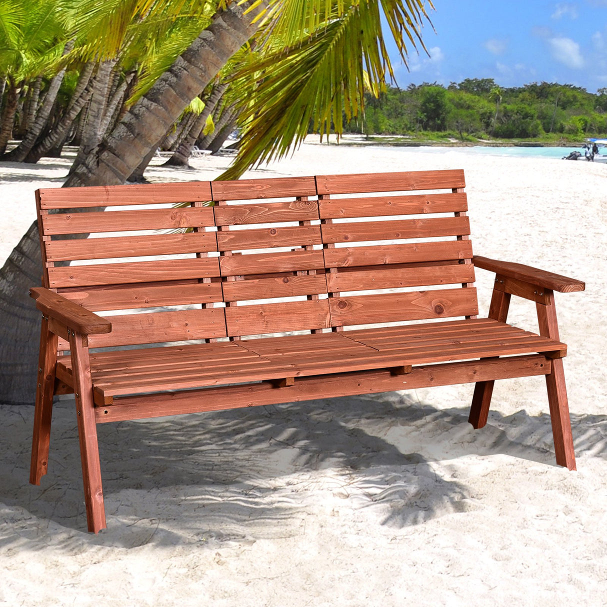 easycomfort easycomfort panchina in legno da giardino abete 2 3 posti convertibile 160x70x85cm