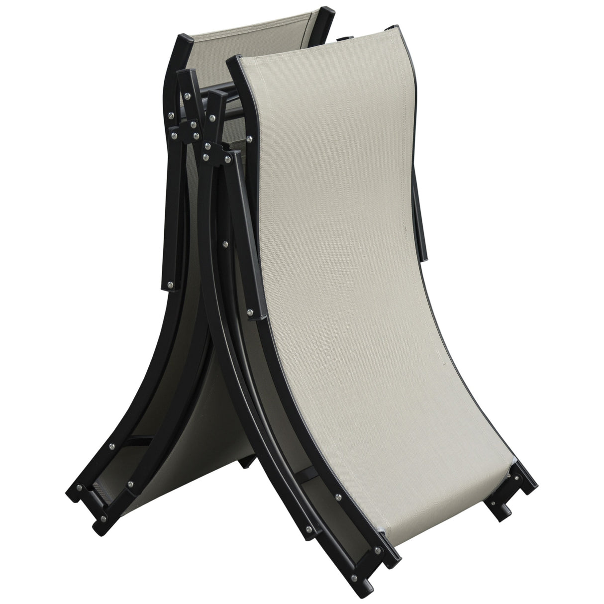 easycomfort set 2 sdraio da giardino pieghevoli lettino prendisole in alluminio e textilene 61x165x63cm 33147