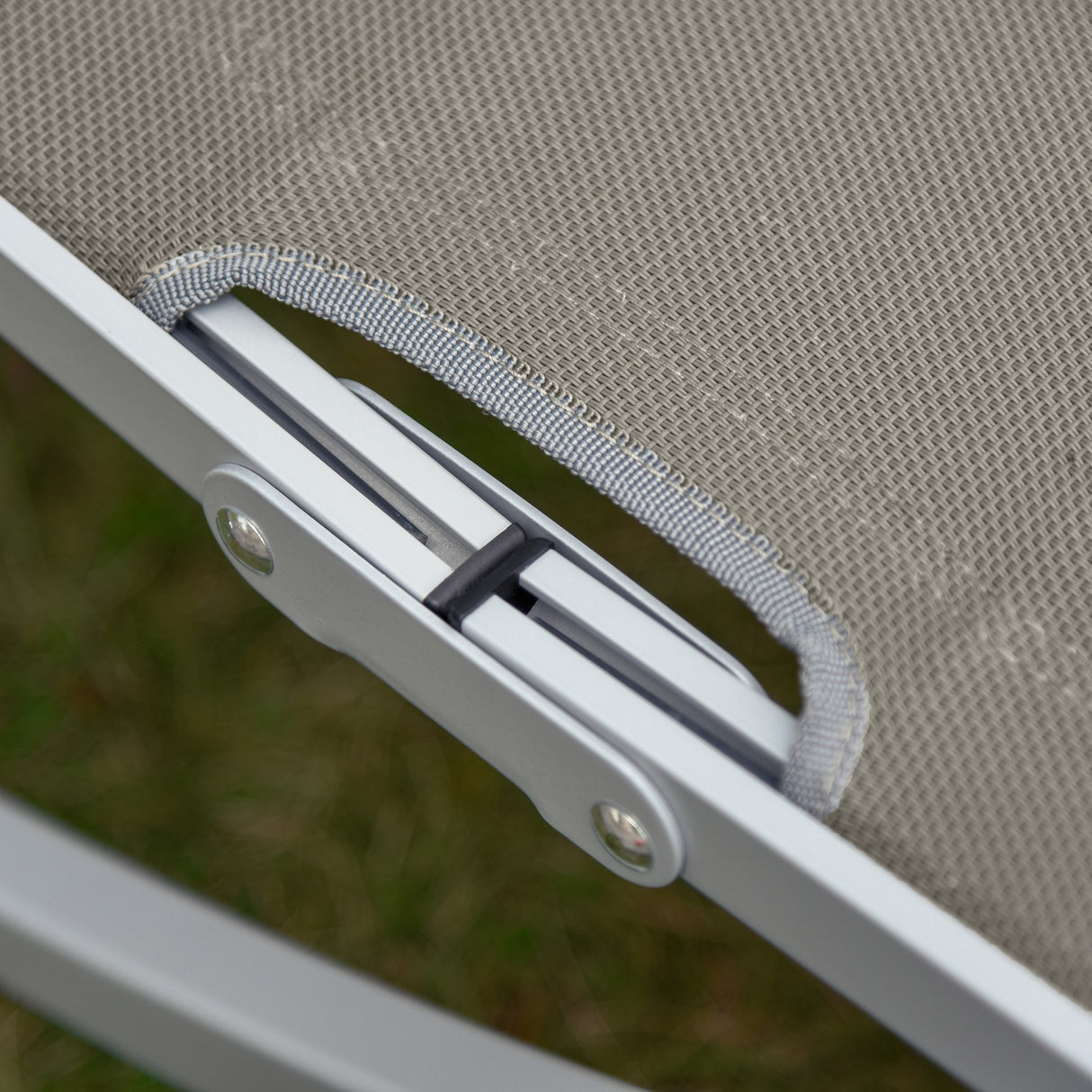 easycomfort set 2 sdraio da giardino pieghevoli lettino prendisole in alluminio e textilene 61x165x63cm 33135