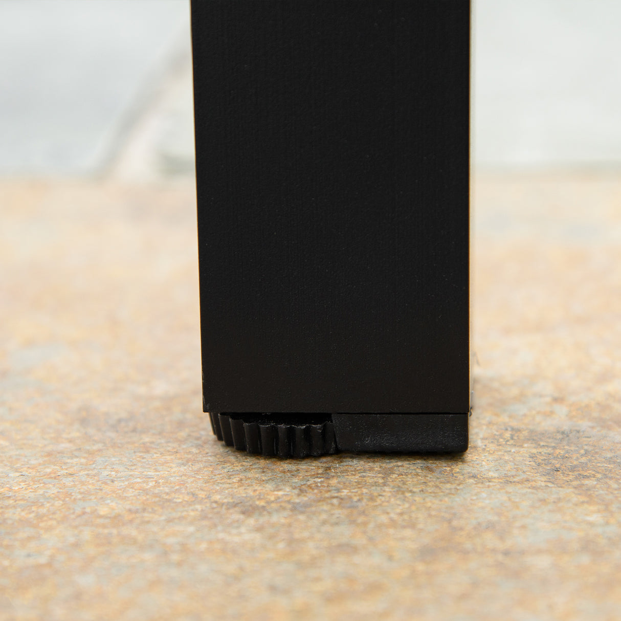 easycomfort tavolo da giardino per 6 persone in alluminio e plastica nero e color legno 33072