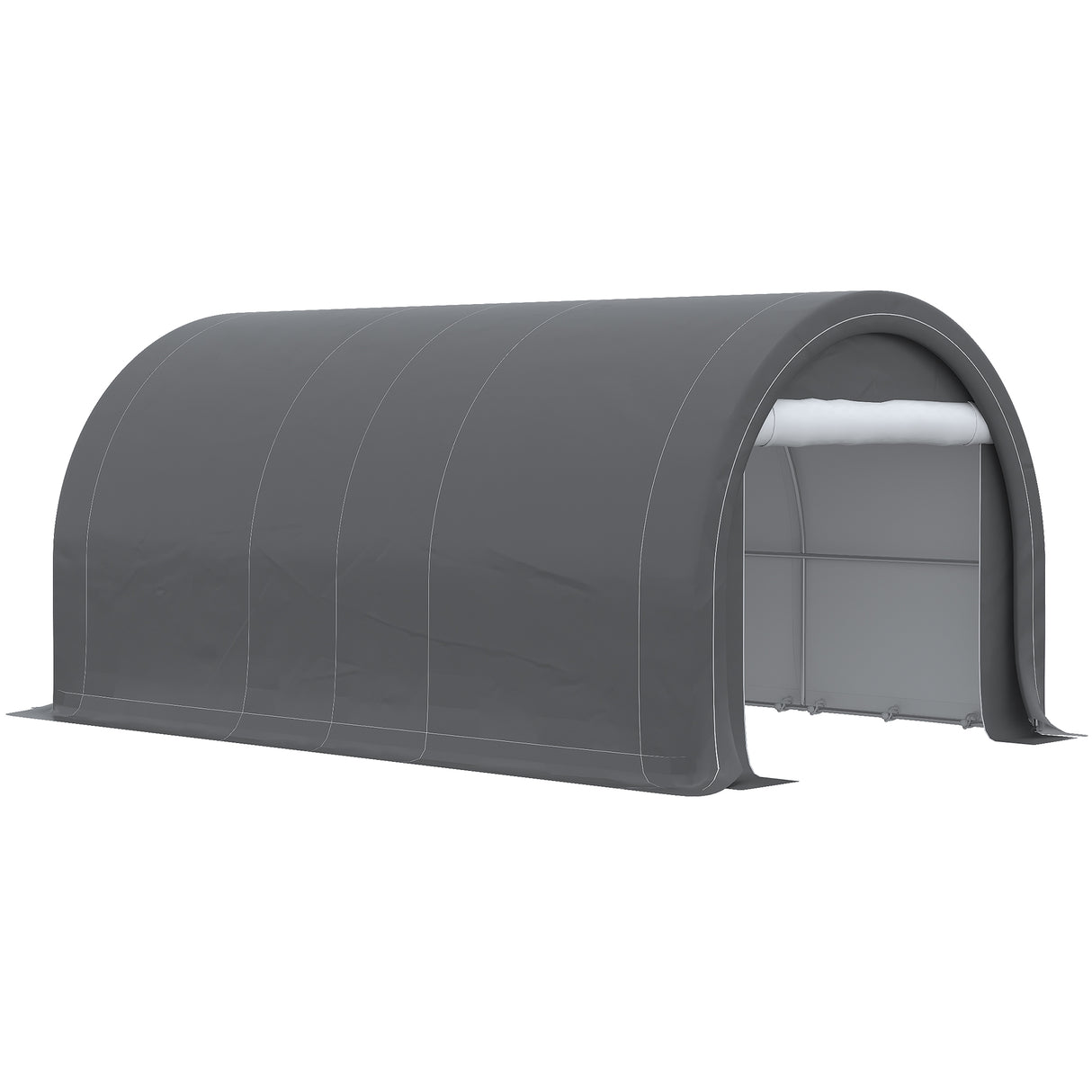 easycomfort easycomfort tendone da giardino per auto e attrezzi con ingresso a cerniera picchetti e funi 500x300x240 cm