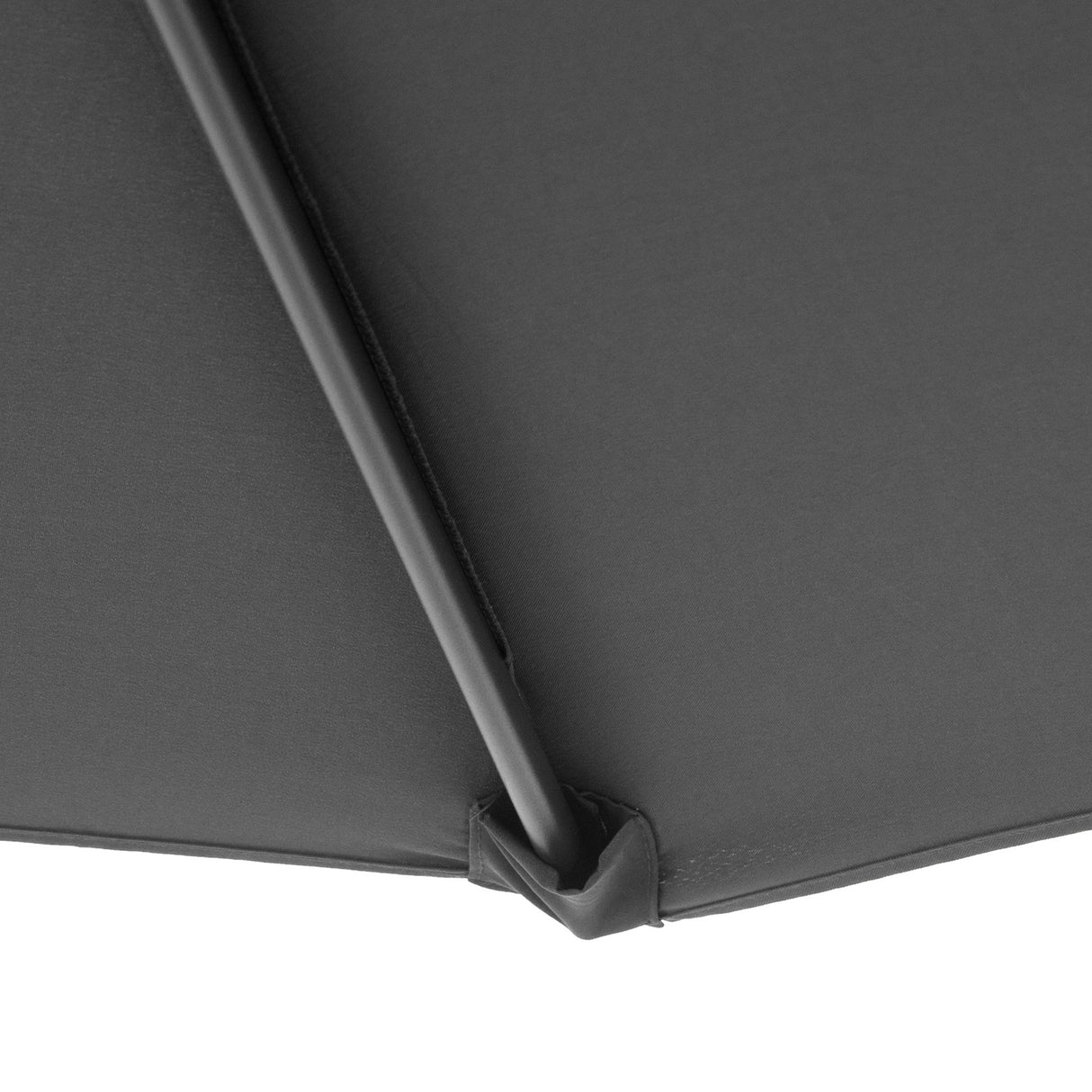 easycomfort easycomfort ombrellone da giardino a braccio deluxe inclinabile con manovella 3m grigio