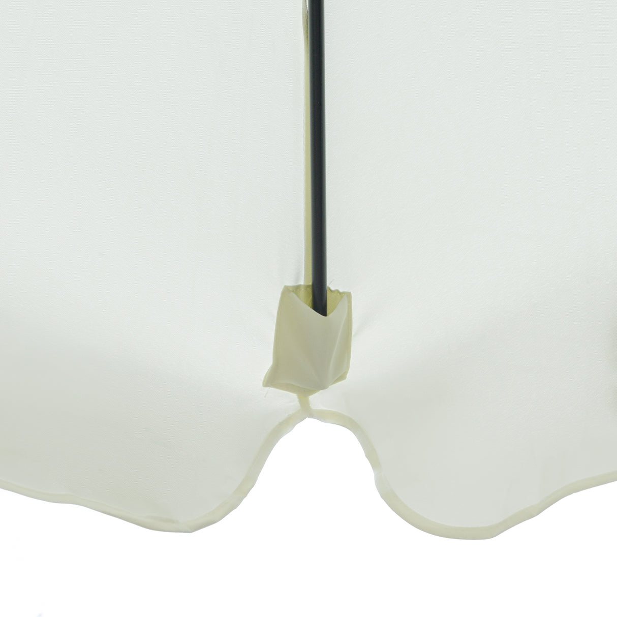 easycomfort ombrellone da giardino e terrazza o2.7x2.5 m rotondo con testa inclinabile e resistente ai raggi uv 50+ beige