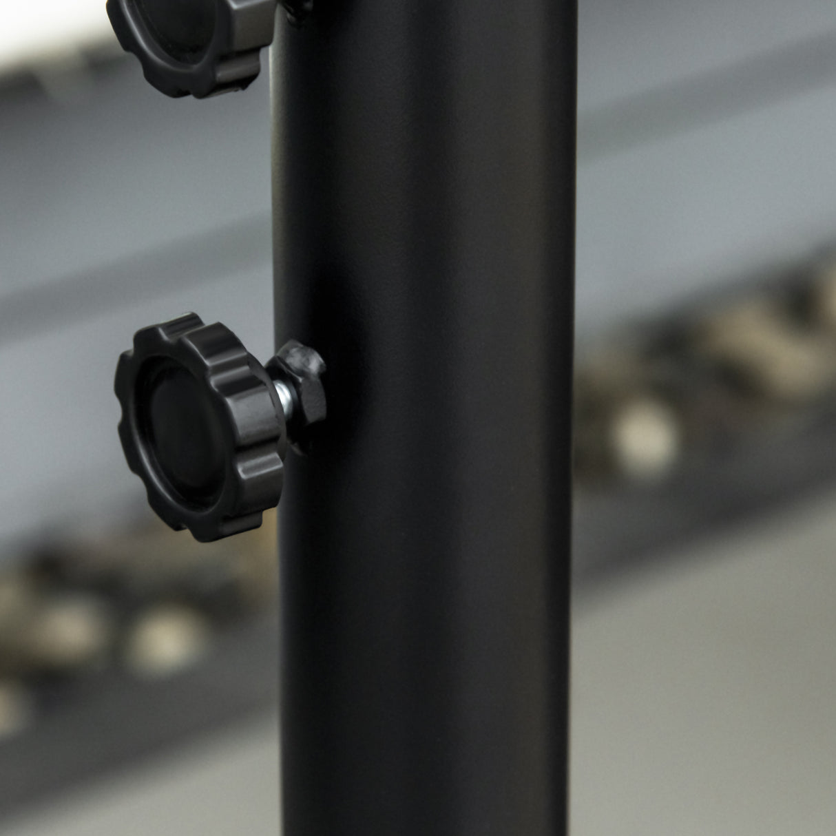 easycomfort ombrellone 3x2 m da giardino in acciaio e poliestere con base a croce e presa d aria marrone e crema