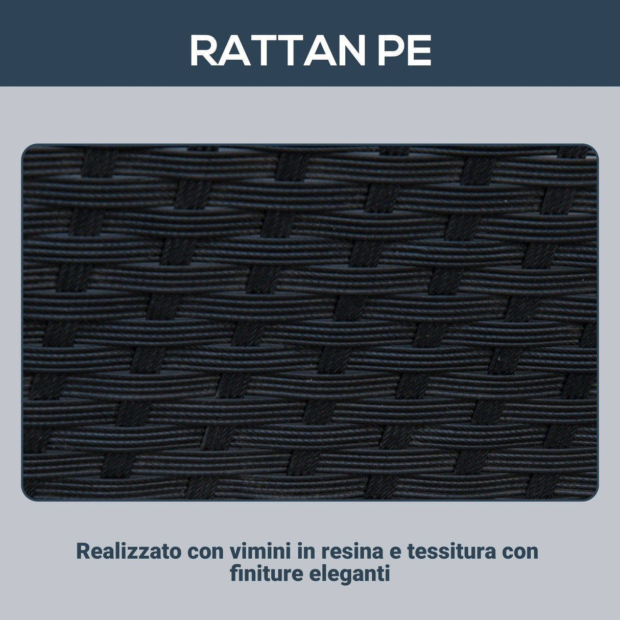 easycomfort easycomfort set mobili da giardino 5pz set tavolo da pranzo con 4 sedie con cuscini combinabili a rettangolo nero 109x109x72 cm