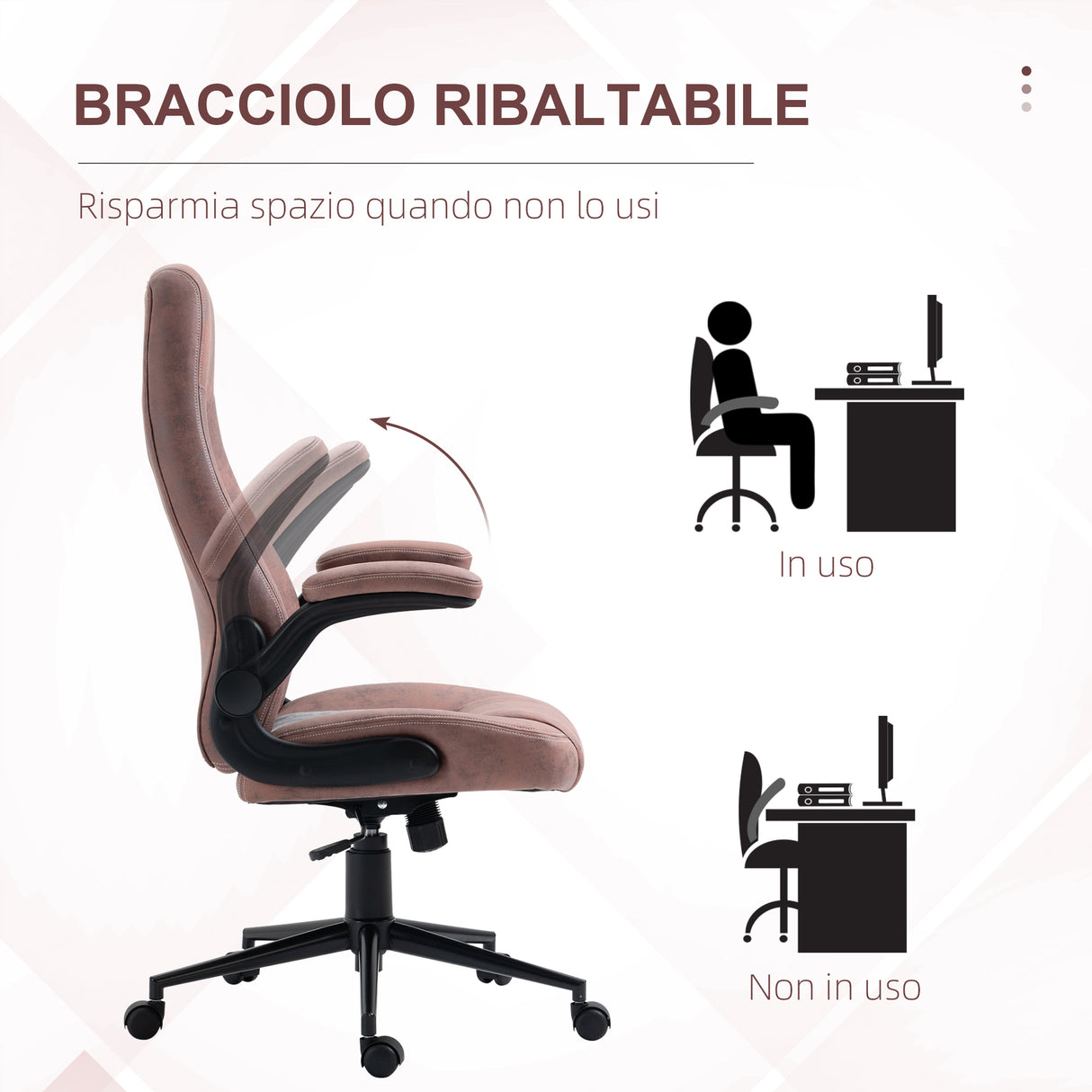easycomfort easycomfort sedia da ufficio ergonomica con altezza regolabile braccioli ribaltabili e 5 ruote 67x70x114 124 cm