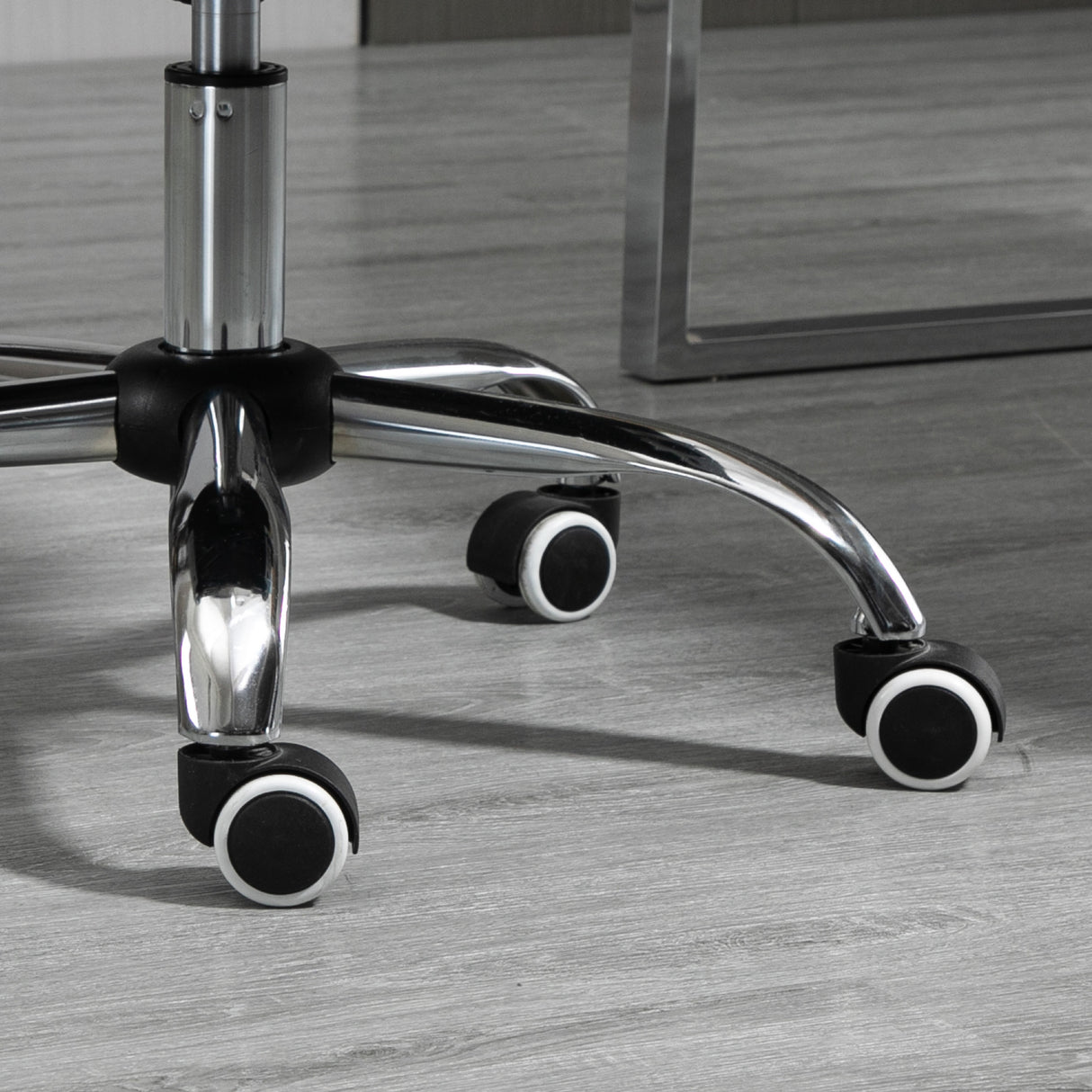 easycomfort easycomfort sedia da ufficio ad altezza regolabile in tessuto effetto lino con schienale ricurvo 48x53x80 90 cm grigio