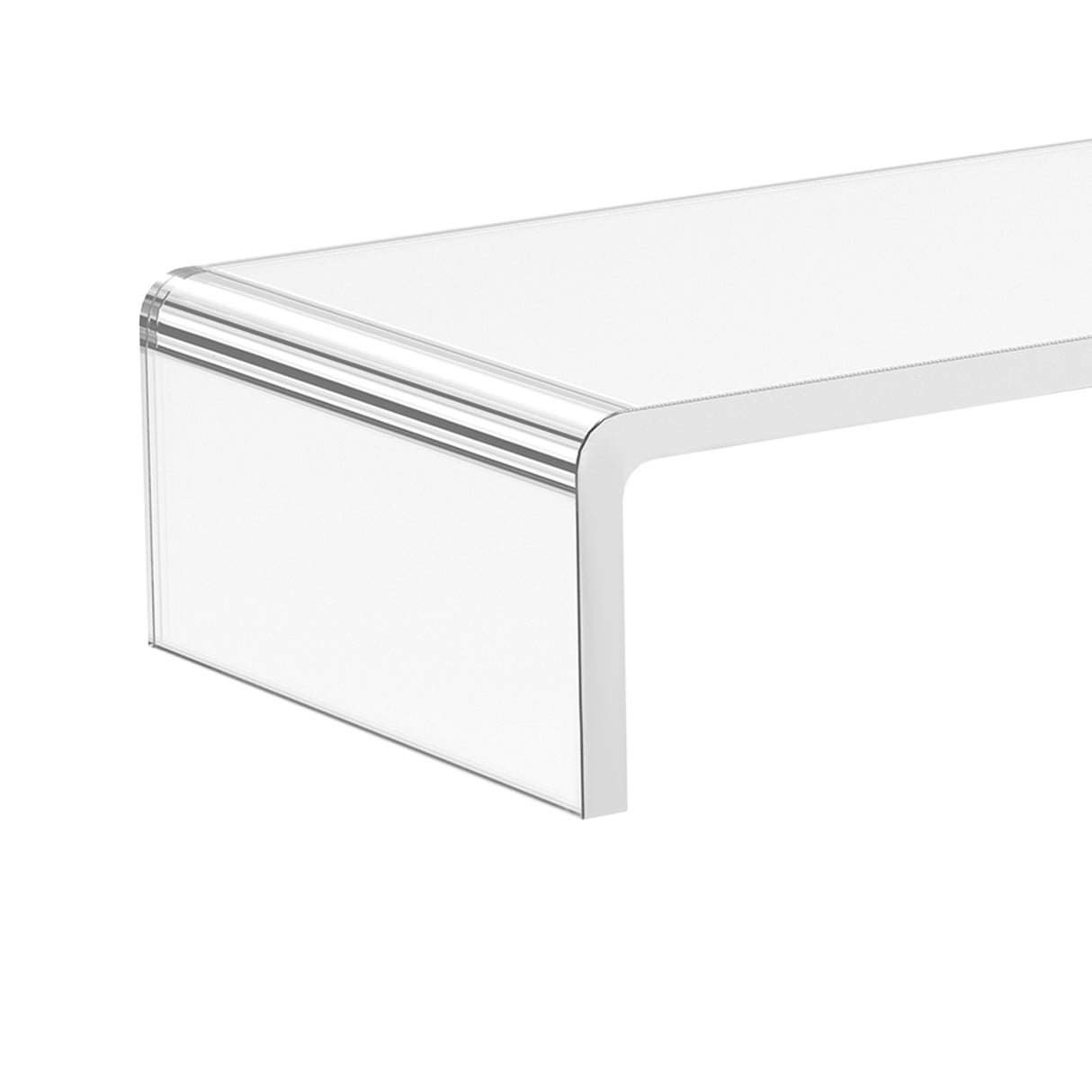 easycomfort supporto per monitor computer tv supporto per schermi in vetro acrilico trasparente 53x19x9cm