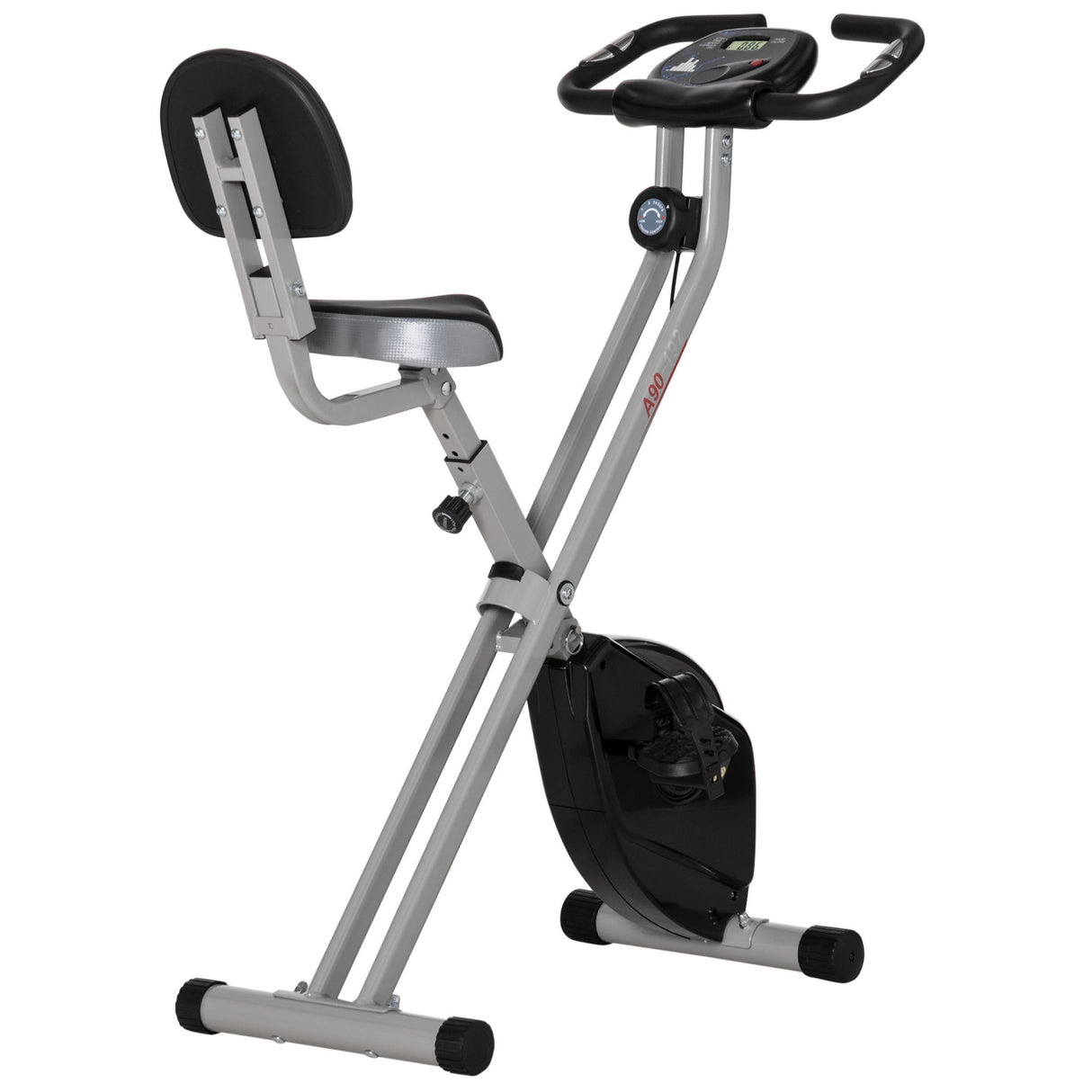 easycomfortsoozier cyclette da camera pieghevole 5 posizioni e 8 livelli di resistenza 43x97x109cm