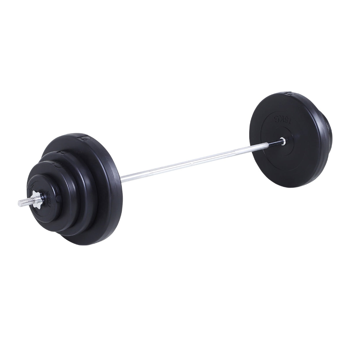 easycomfort easycomfort set bilanciere e dischi 70kg 8 dischi pesi rivestiti in pvc e barra in ferro 170x40 5x40 5cm nero