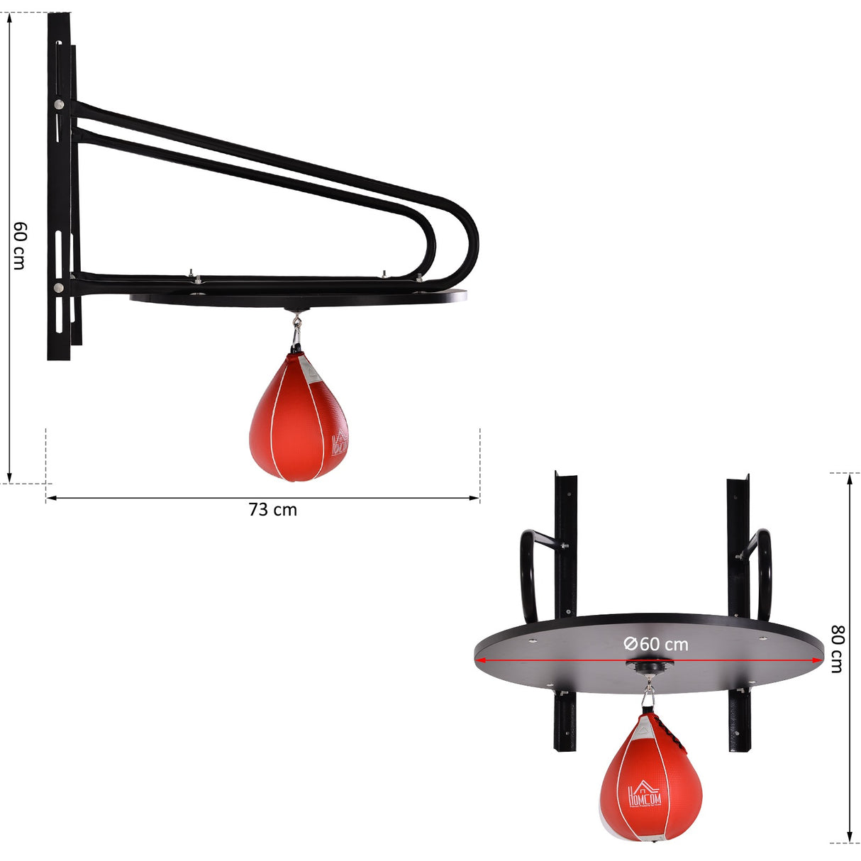 easycomfort easycomfort sacco boxe pera veloce con piattaforma e accessori inclusi