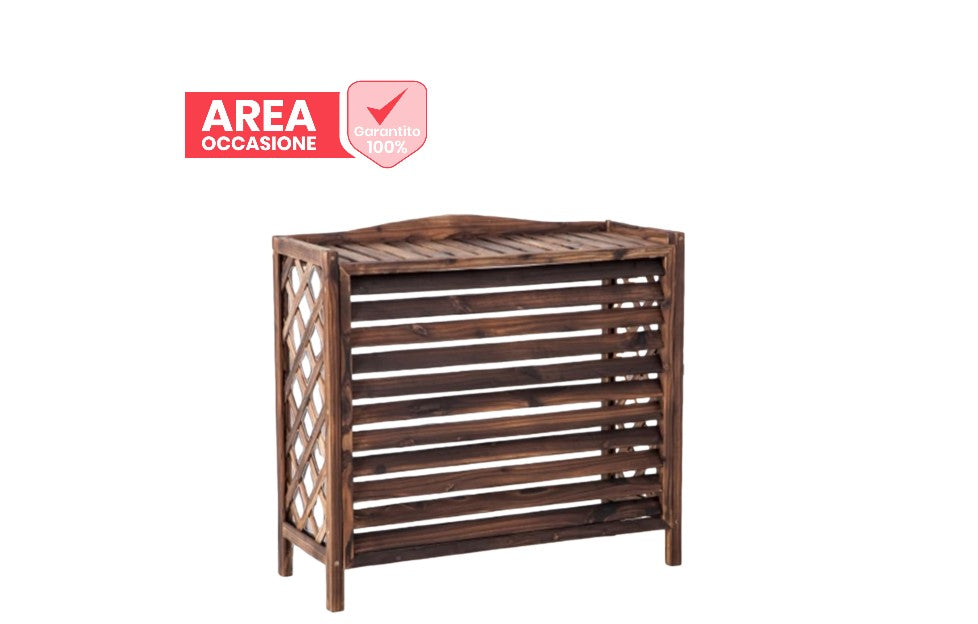 hercules area occasioni copertura copri unita esterna condizionatore in legno wood 80x47x77 per condizionatori 900012000 btu