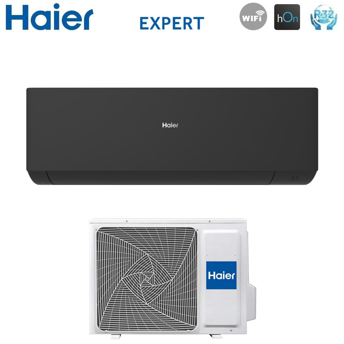 haier climatizzatore condizionatore haier inverter serie expert 9000 btu as25xcahra mb r 32 wi fi integrato nero classe aa