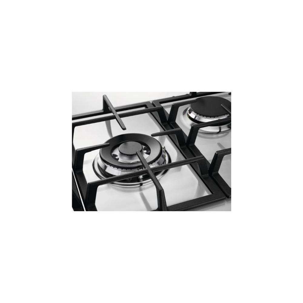 electrolux piano cottura a gas electrolux serie 600 kgs7536sx 5 fuochi l744xp51 inox ean 7332543613489