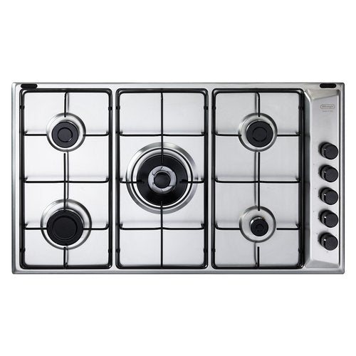 de longhi piano cottura a gas de longhi family fla 59 dd 5 fuochi l86xp50 inox ean 8024651208174