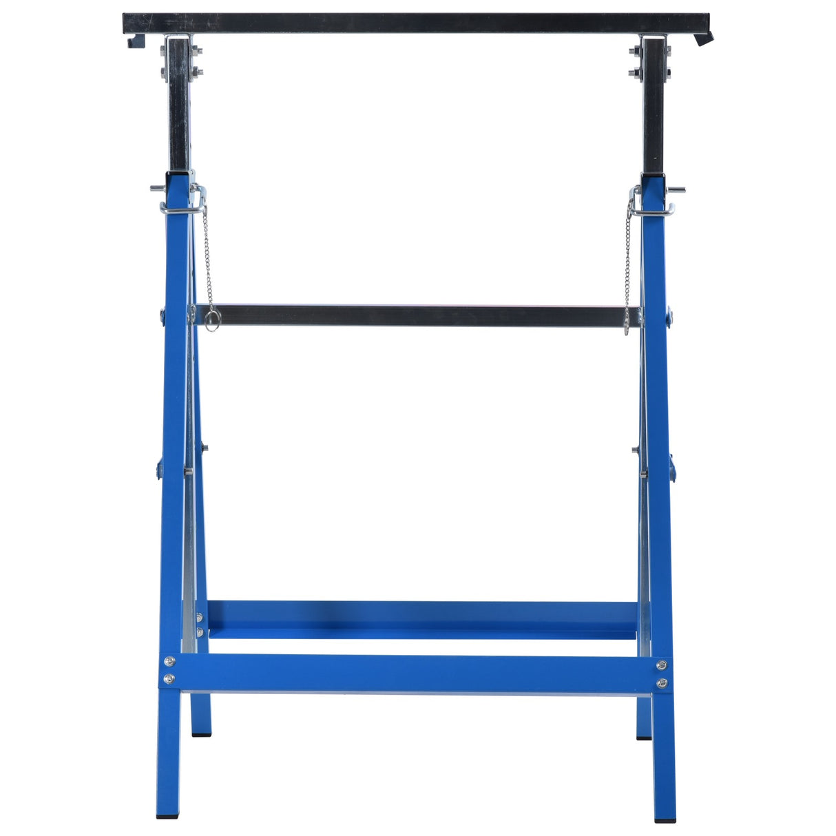 easycomfort easycomfort set 2 cavalletti da lavoro pieghevoli telescopici in tubi d acciaio 68 x 58 x 80