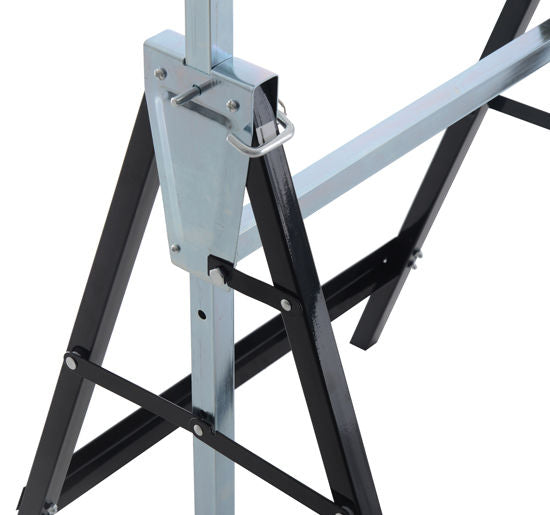 easycomfort set 2 cavalletti da lavoro pieghevoli telescopici altezza regolabile in tubi d acciaio