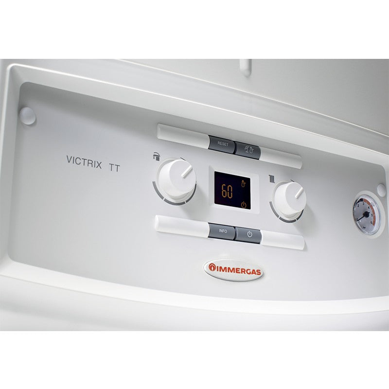 caldaia a gas immergas victrix 24 tt a condensazione metano erp completa di kit scarico fumi