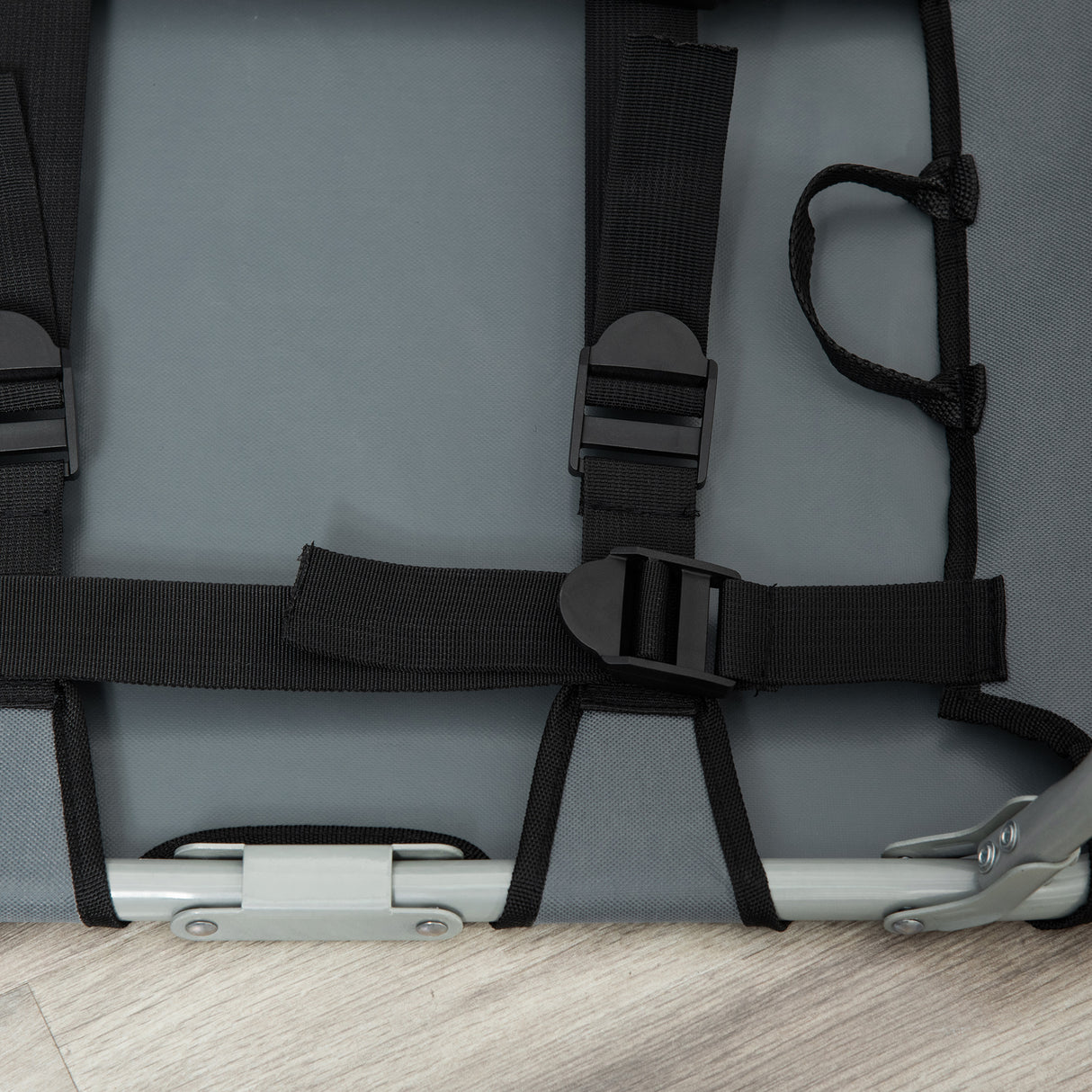 easycomfort easycomfort lettino per cani pieghevole in acciaio e tessuto oxford per interni ed esterni 59x46x15 cm grigia