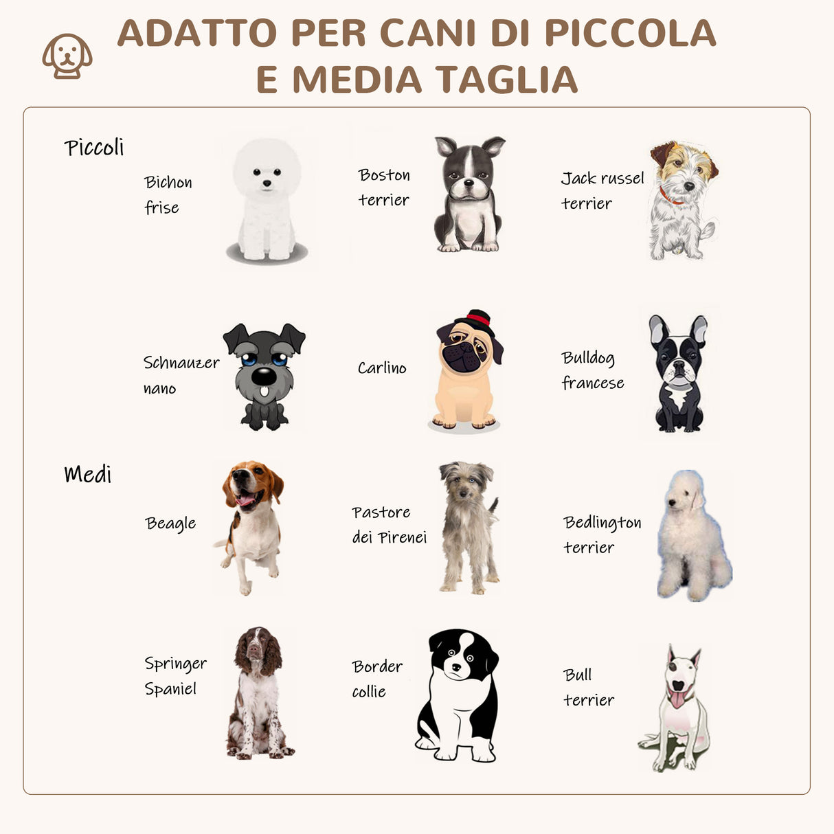 easycomfort easycomfort cuccia per cani imbottita con cuscino e bordi rialzati rivestimento in tessuto 85x85x35cm grigio