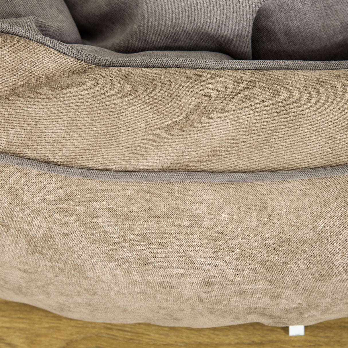 easycomfort easycomfort cuccia per cani imbottita con cuscino e bordi rialzati rivestimento in tessuto 85x85x35cm grigio