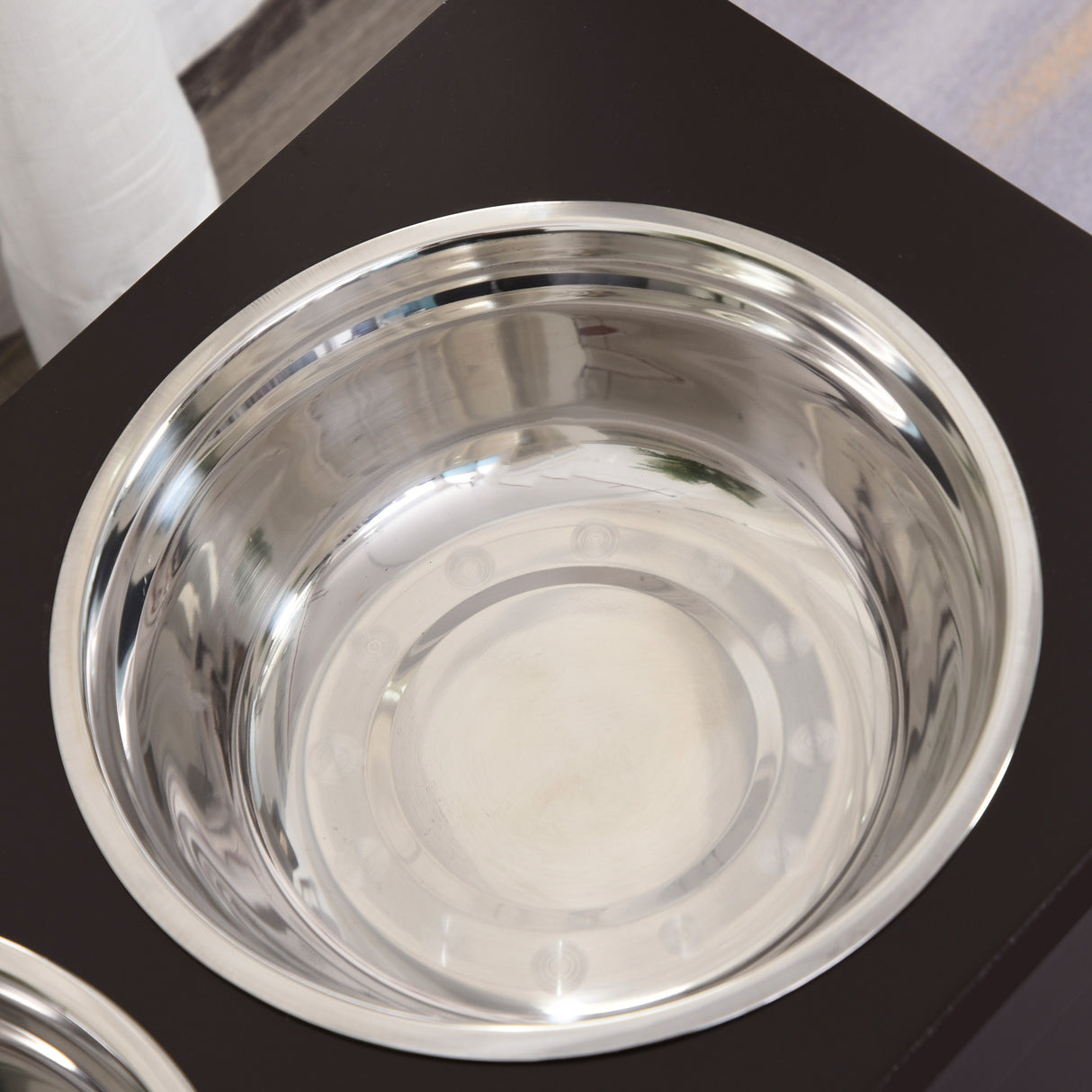 easycomfort easycomfort portaciotole rialzato per cani con 2 ciotole di 24cm in acciaio inox