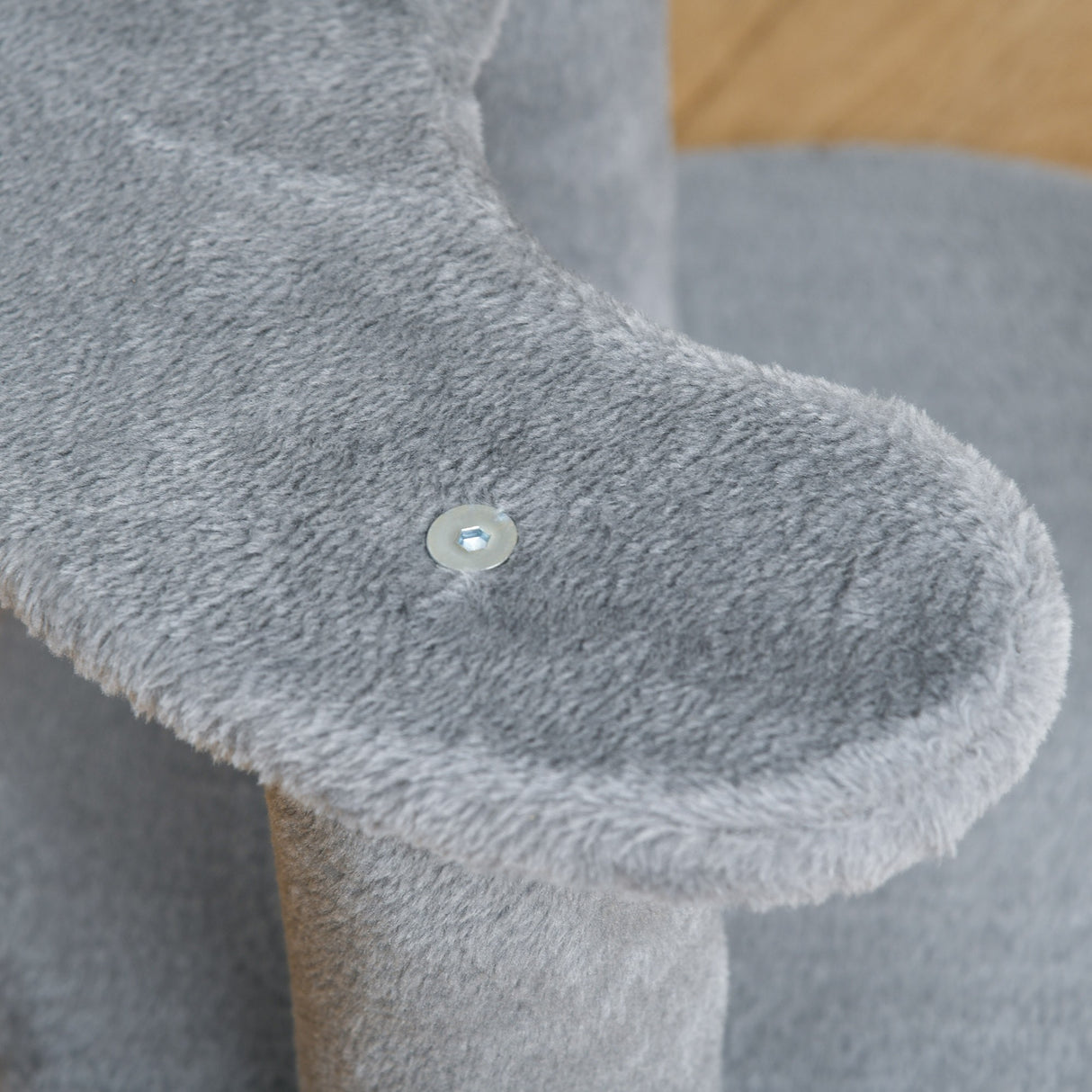 easycomfort easycomfort albero per gatti a 3 livelli in peluche sisal naturale grigio 40x65cm