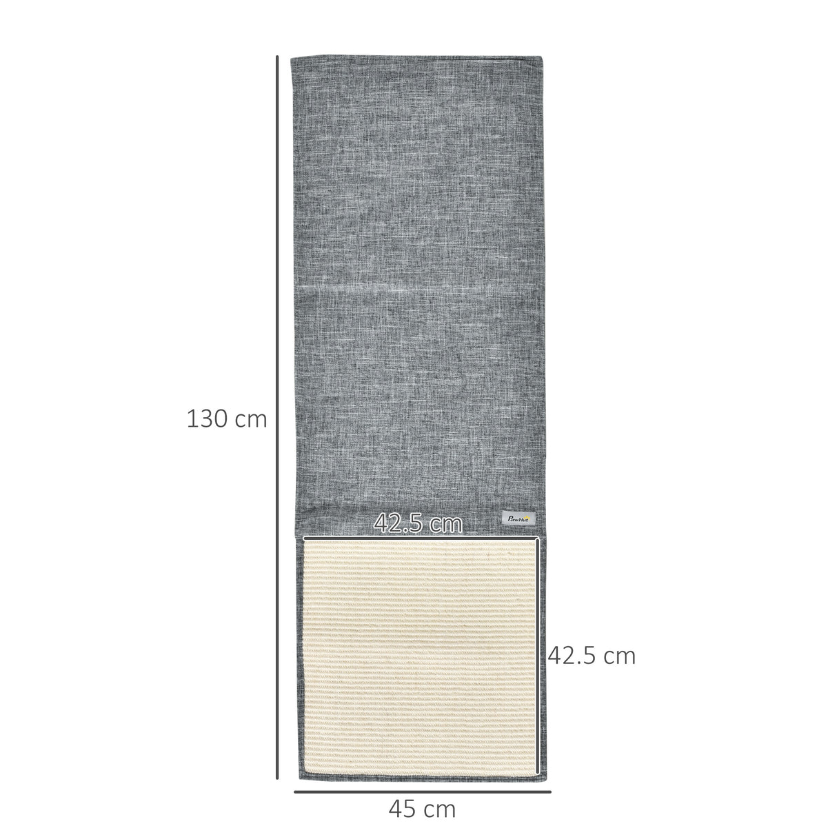 easycomfort easycomfort set 2 tiragraffi per gatti da divano tappetini tiragraffi in sisal e poliestere 130x45cm grigio