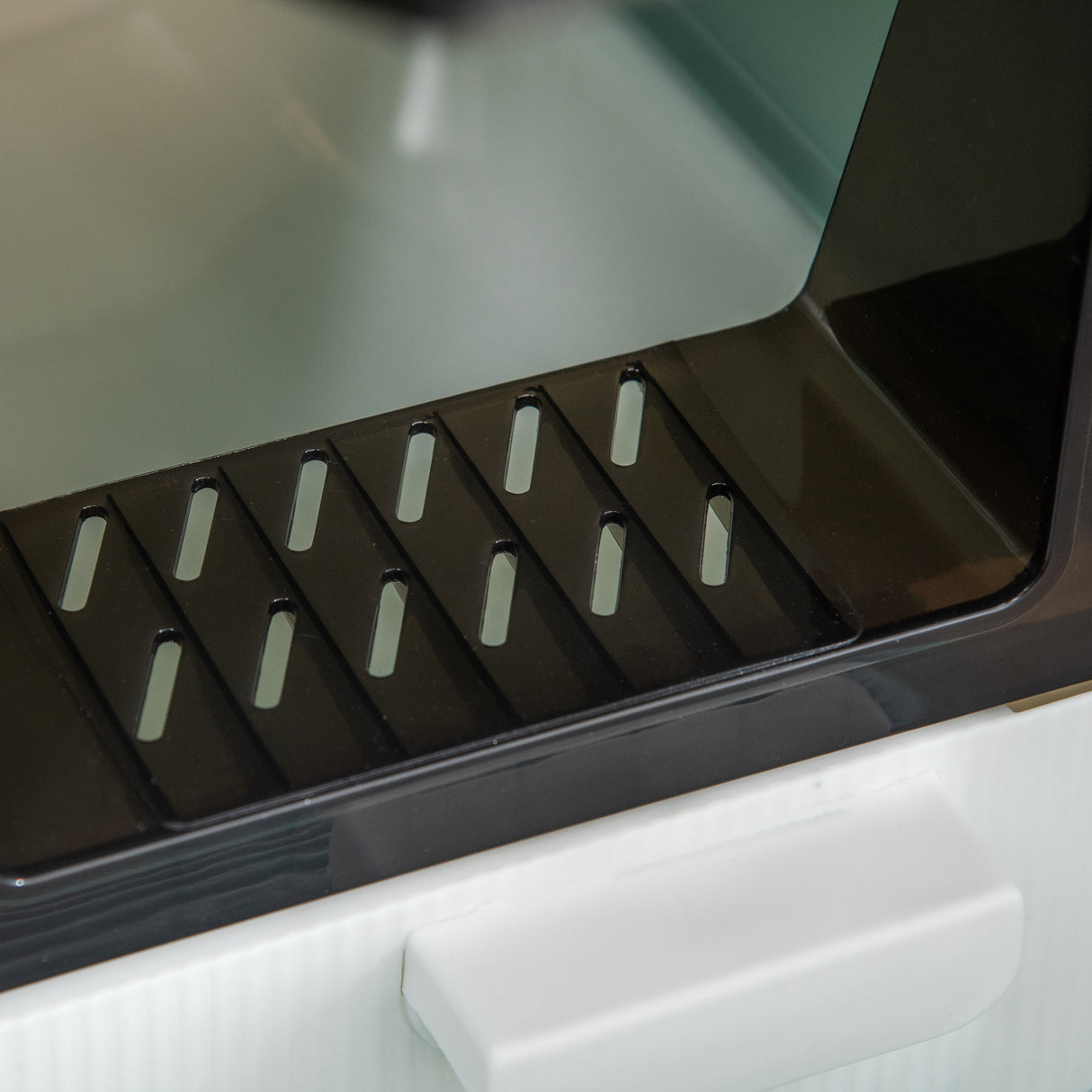 easycomfort lettiera per gatti chiusa con filtri paletta e vassoio removibile struttura in pp 43x44x47cm verde