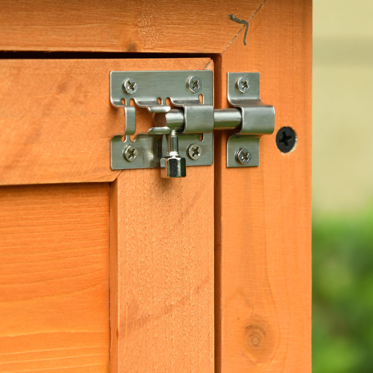 easycomfort easycomfort gabbia per conigli conigliera da esterno in legno di abete 90x45x80cm