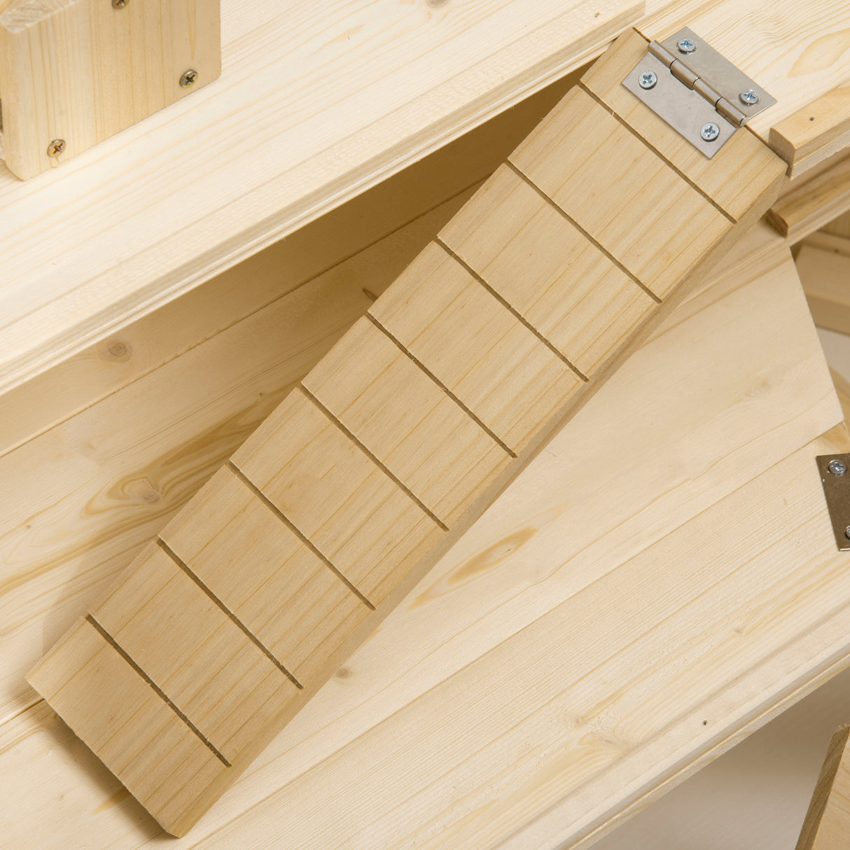 easycomfort casetta per criceti in legno a 3 livelli casa per criceti e piccoli roditori con tetto apribile e parete trasparente 115x60x55cm