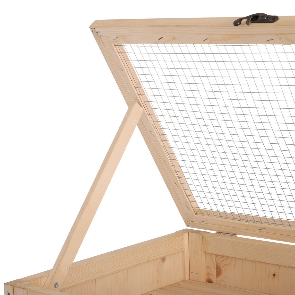 easycomfort easycomfort gabbia per roditori e criceti a 4 ripiani con tetto apribile in legno 60x40x120cm